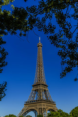 Tour Eiffel (Eiffel Tower), Champ de Mars in Paris, France.