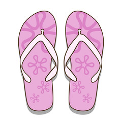 Slippers vector illustration