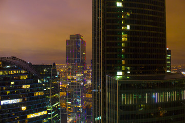 Fototapeta premium Landscape Moscow city, Moscow, Russia