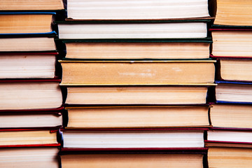 Old and used hardback books