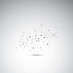 Abstract particles connection