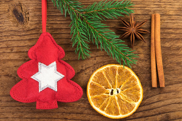 Christmas spices vintage style