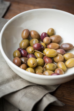 Taggiasche olives from Liguria region of italy