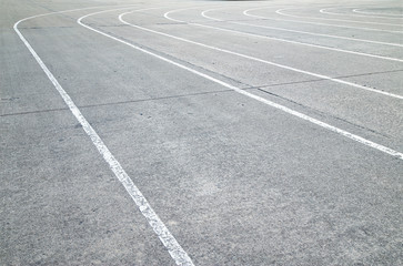 Running Track on concrete floor texture