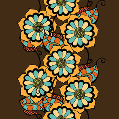 Vector Seamless Floral Pattern