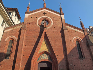 San Domenico Church, medieval church in the city of Turin, Italy.
