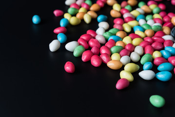 Background with bonbons