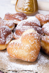 heart shaped donuts