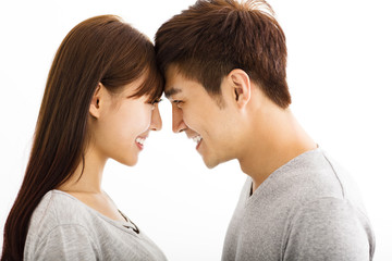  beautiful happy young asian couple