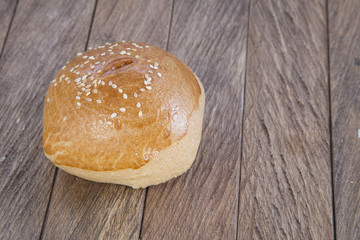 Pan redondo relleno de dulce