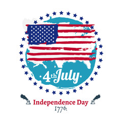 Fourth of July Independence illustration