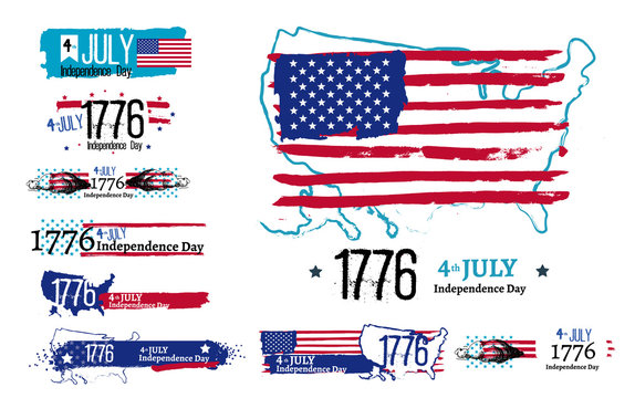 Fourth of July Independence illustration
