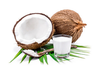 coconuts  and coconut milk © aedkafl