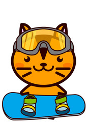 スノーボードの動物シリーズ