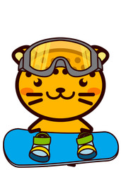 スノーボードの動物シリーズ