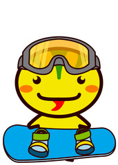 スノーボードの動物シリーズ