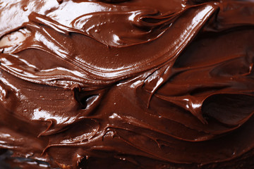 tasty liquid chocolate glaze