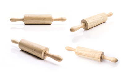 Rolling pin isolated on white