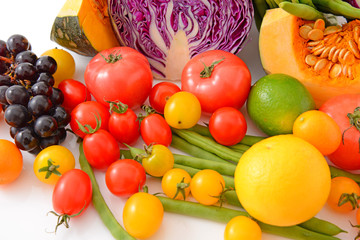 新鮮な野菜と果物