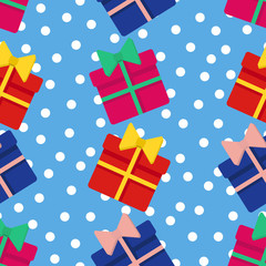 Obraz premium Seamless Present Pattern