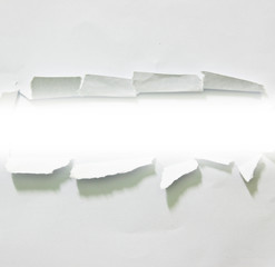 Ripped paper, space for copy