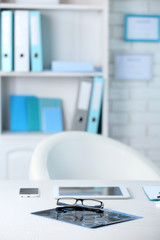 Doctor workplace in office