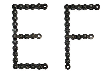 chain of font, E and F