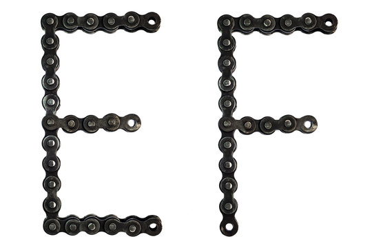 chain of font, E and F