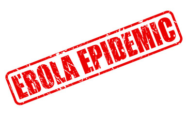 EBOLA EPIDEMIC red stamp text