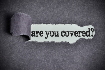 are you covered word under torn black sugar paper