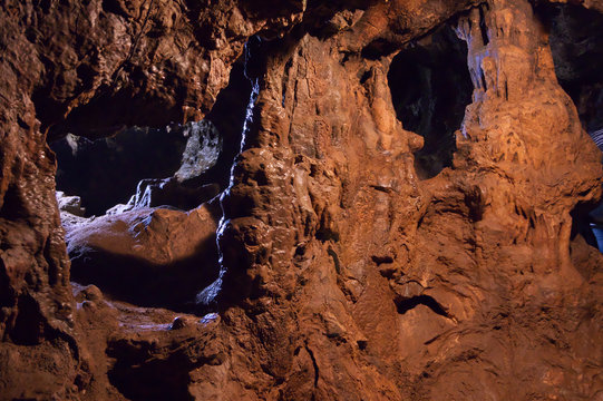 Speleothems In Karst Cave