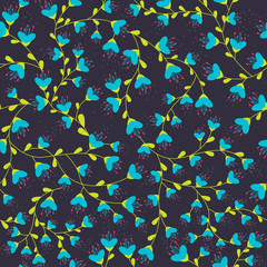 Fototapeta na wymiar abstract vector floral seamless pattern