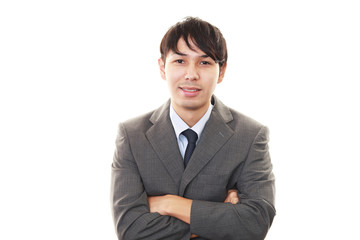 笑顔のビジネスマン