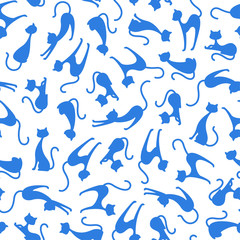 可愛いネコをパターンに