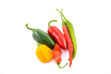 Different Variety of chillies