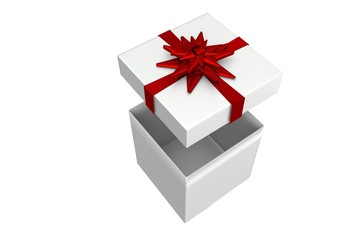 White and red gift box