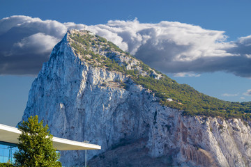 famous Rock of Gibraltar, Spain