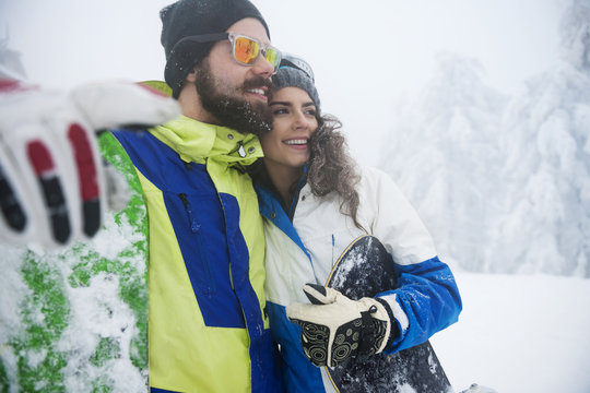 Love for snowboard connecting this couple