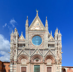 Fototapeta na wymiar Siena Cathedral, Duomo di Siena in Siena, Italy, Tuscany region.