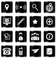 Contacts simply icons