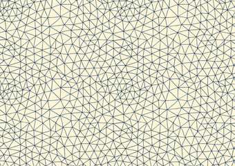 vector seamless pattern of dark blue geometric net on yellow bac - 94196434