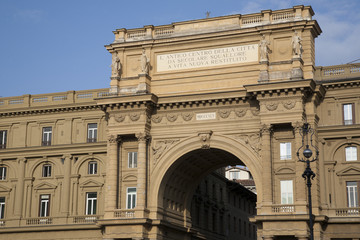 Obraz premium Arch of the Piazza della Republica, Florence