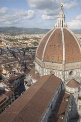 Fototapeta premium Cathedral Dome and View of the City, Florence