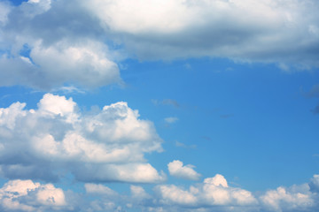 blue sky  with white clouds 