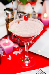 cocktail with cherry