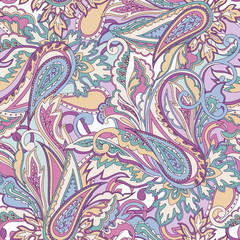 Seamless paisley pattern.