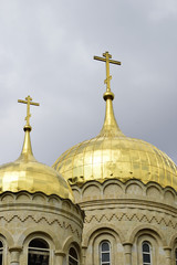 Fototapeta na wymiar Dome of Russian orthodox convent, Jerusalem