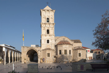 Fototapeta na wymiar Церковь святого Лазаря ранним утром. Ларнака, Кипр