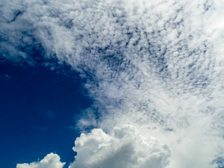 White cloud blue sky