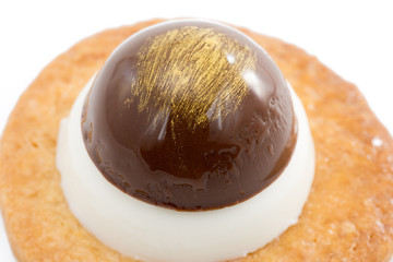 moignon con panna cotta e gelatina ciocco caffè